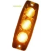 Blitzlys led gul / orange 12 - 24V